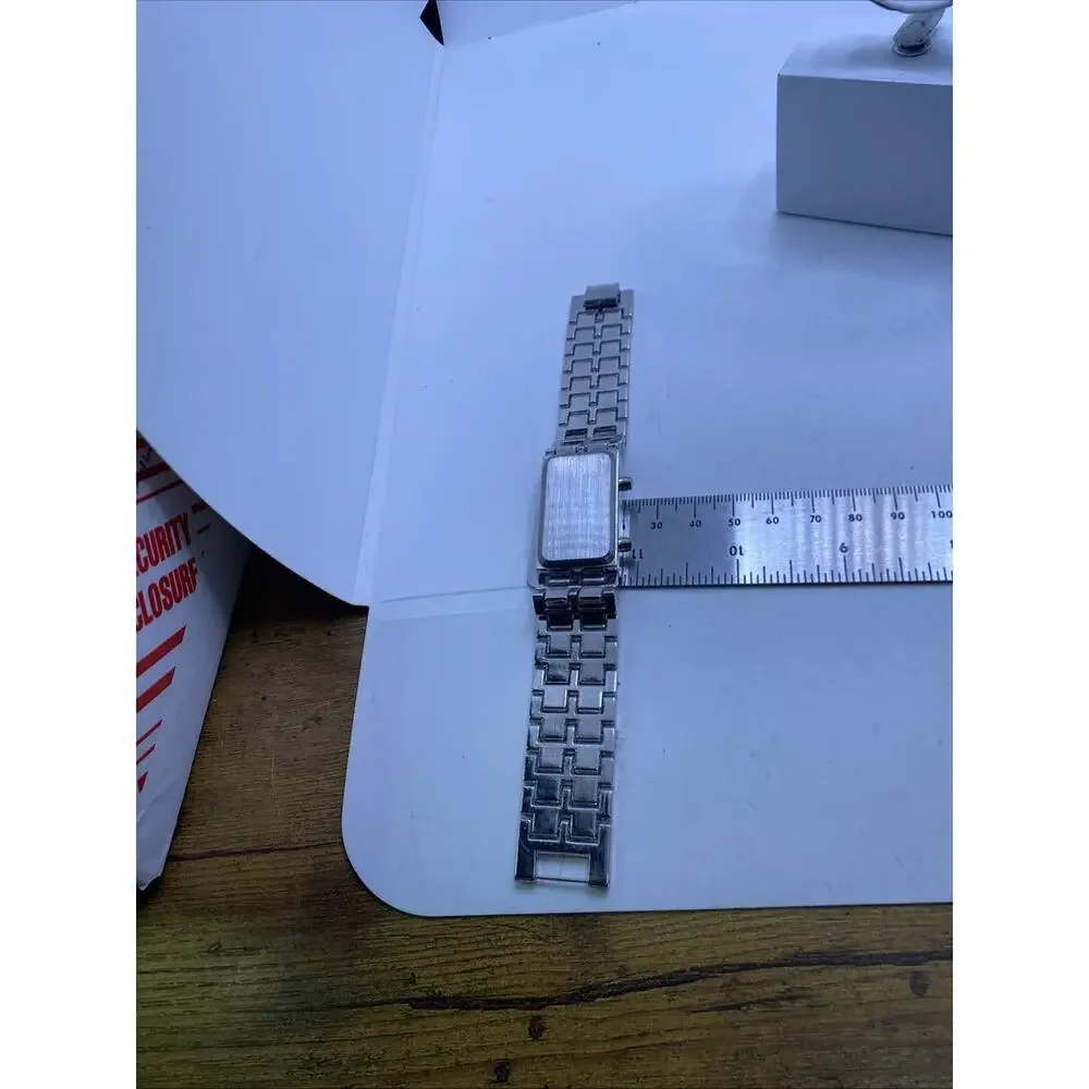 Silver Light Up Digital Watch Works New Battery